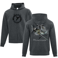 Bf-109 Messerschmitt Full Zip Adult Hoodie