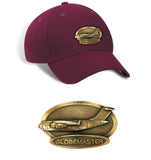 CC-177 Globemaster Brass Cap Burgundy