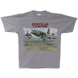 C-47 Skytrain Flight Adult T-shirt Silver