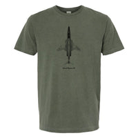 CF-101 Voodoo Vintage Vertical Garment Dyed Adult T-shirt Monterey Sage