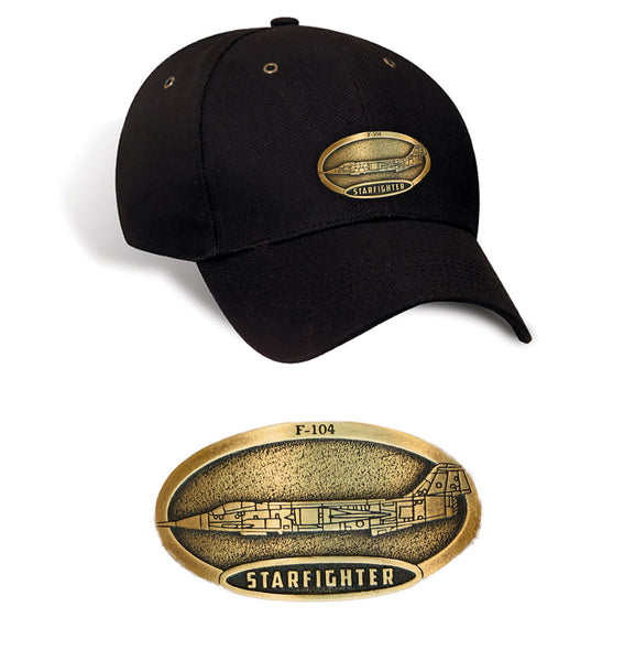 CF-104 Starfighter Brass Cap Black