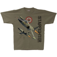CF-104 Starfighter Vintage Adult T-shirt Military Green