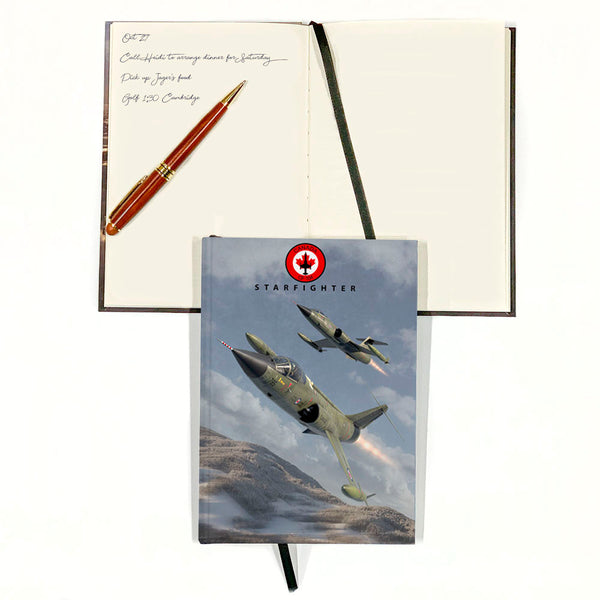 CF-104 Starfighter Hard Cover Journal Front Inside