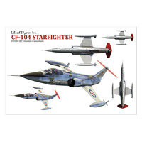 CF-104 Starfighter Sticker Sheet