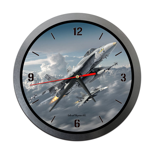 CF-18 Hornet Wall Clock