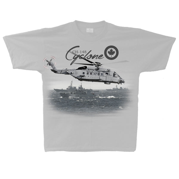 CH-148 Cyclone Adult Tee (clearance) Silver