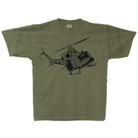 CH-146 Griffon Sketch Adult T-shirt Military Green Heather
