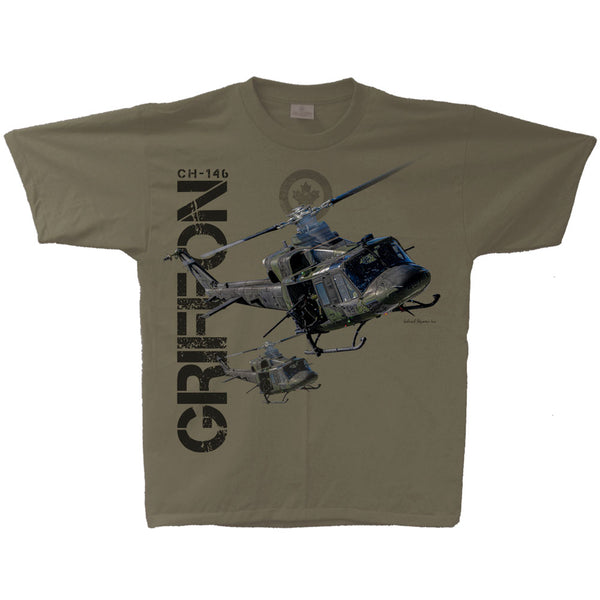 CH-146 Griffon Adult T-shirt Military Green