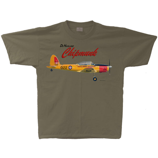 DHC-1 Chipmunk Adult T-shirt Military Green