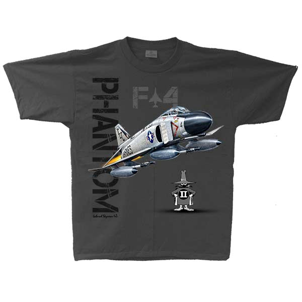 F-4 Phantom Adult T-shirt Charcoal