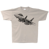 F-14 Tomcat Sketch Adult T-shirt