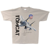 F-14 Tomcat Vintage Adult T-shirt Sand