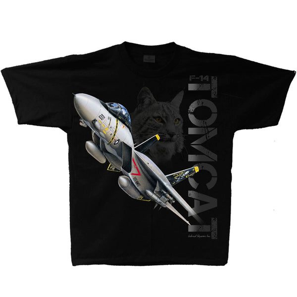 F-14 Tomcat Adult T-shirt Black