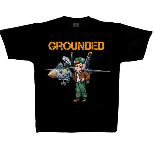 F-14 Tomcat Grounded Youth T-shirt Black