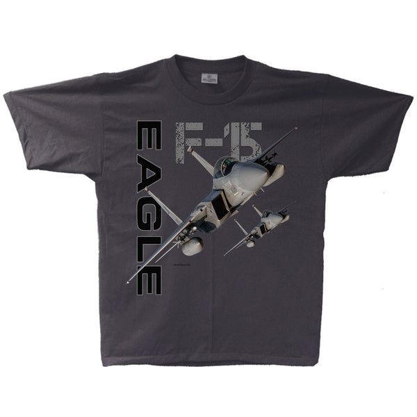 F-15 Eagle Adult T-shirt Charoal