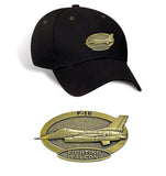 F-16 Falcon Brass Cap Black