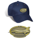 F-16 Falcon Brass Cap Navy