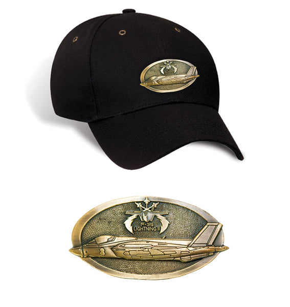 F-35 Lightning II Brass Cap Black