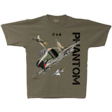 F-4 Phantom Vintage Adult T-shirt Military Green