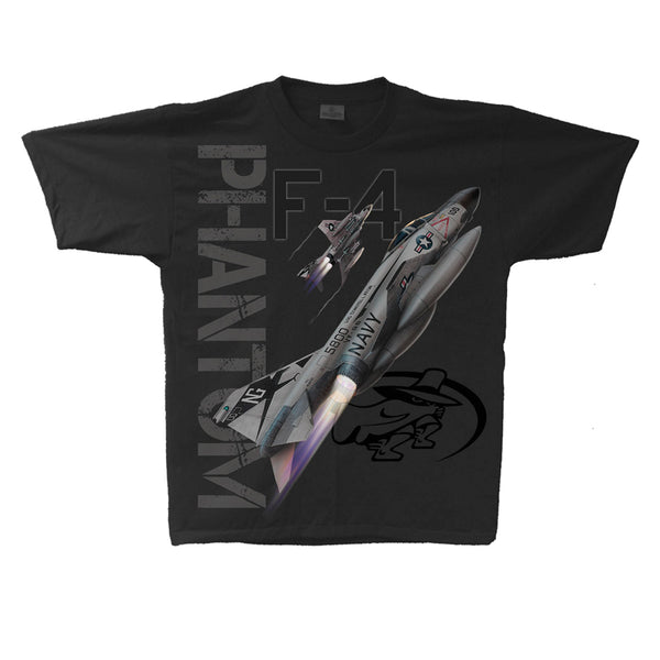 F-4 Phantom (USN) Adult T-shirt Charcoal