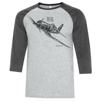 F4U Corsair Sketch Adult T-shirt