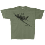 F4U Corsair Sketch Adult T-shirt