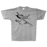 F-86 Sabre Sketch Adult T-shirt