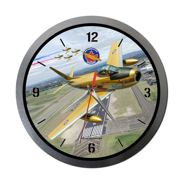 Golden Hawks Wall Clock