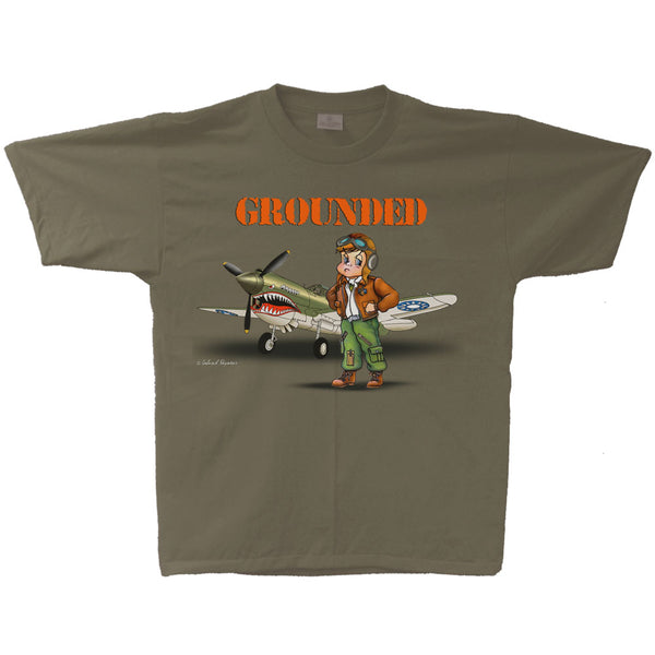 P-40 Grounded Adult T-shirt