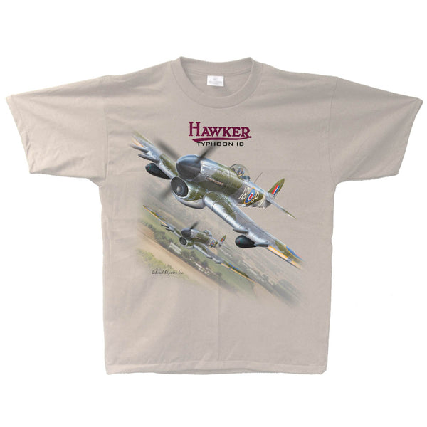 Hawker Typhoon Vintage Adult T-shirt Sand