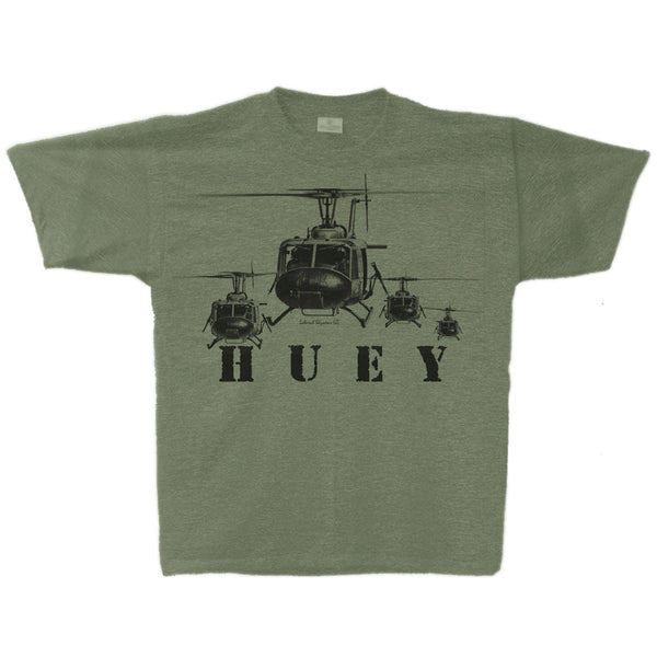 Huey Adult T-shirt Military Green Heather