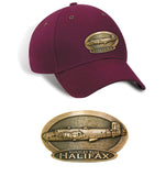 Halifax Brass Cap Burgundy