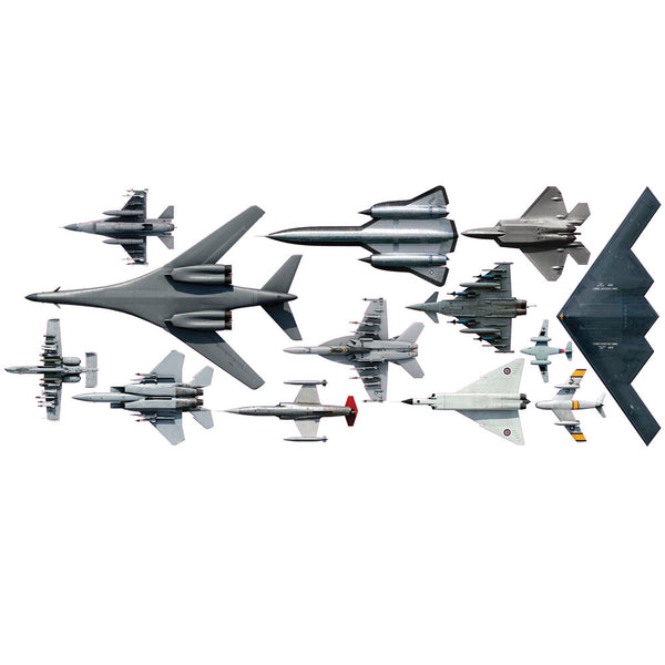 New Jet Age Ceiling Mural Sticker