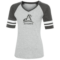 Ladies NASA Artemis Space Game Day V-Neck T-shirt
