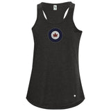 Ladies RCAF Colour Roundel Tank Charcoal Heather