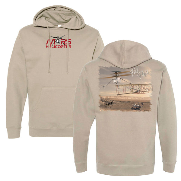 Mars Ingenuity Helicopter Space Adult Pull Over Hoodie