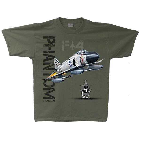 F-4 Phantom Adult T-shirt Military Green
