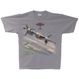 Mosquito Vintage Adult T-shirt Silver