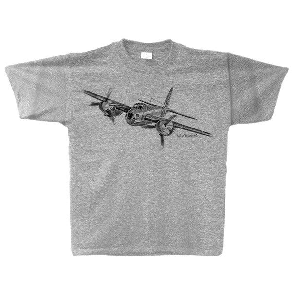 Mosquito Sketch Adult T-shirt Athletic Heather