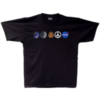 NASA Peace Space Adult T-shirt