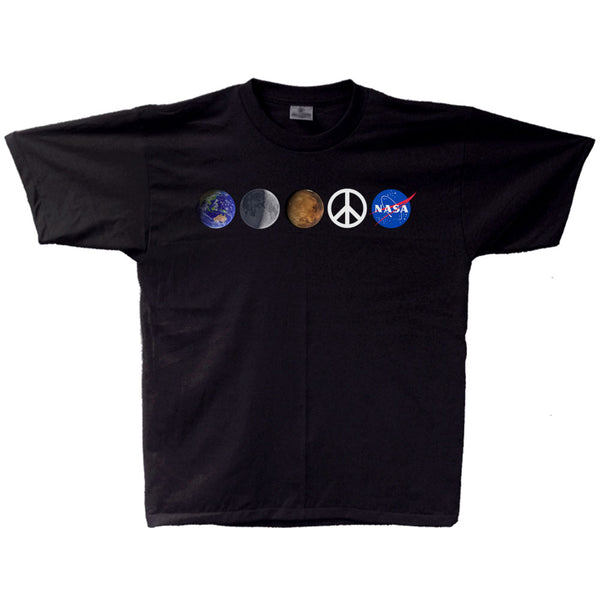 NASA Peace Space Adult T-shirt