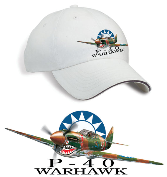 P-40 Warhawk Printed Hat Stone