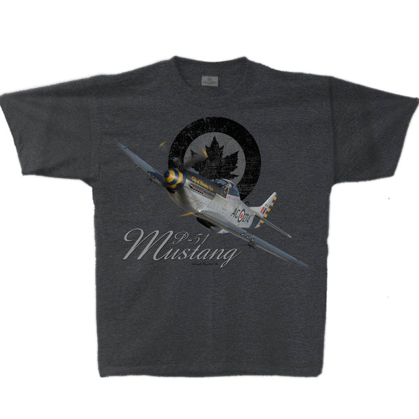 P-51 Mustang RCAF Adult T-shirt