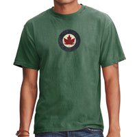 RCAF Vintage Roundel Adult T-Shirt Military Green