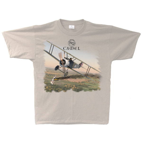 Sopwith Camel Adult T-shirt Sand