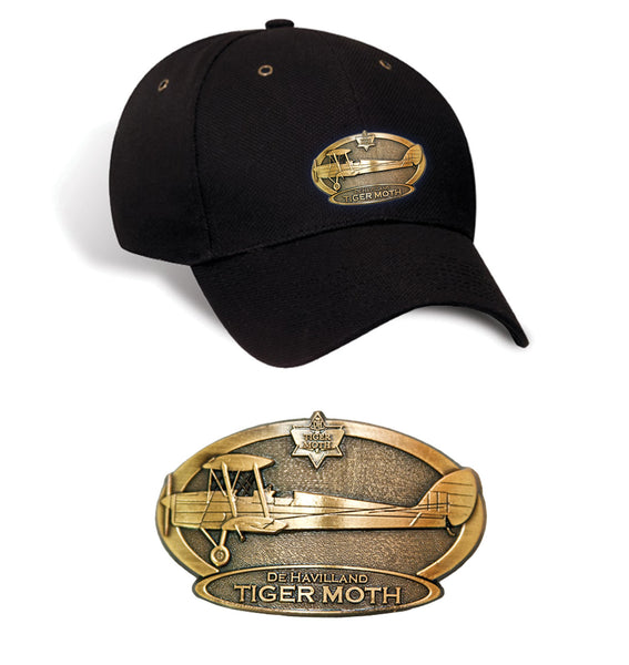 Tiger Moth Brass Cap - black