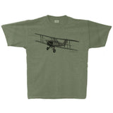 Tiger Moth Sketch Adult T-shirt - military green heather