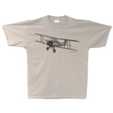 Tiger Moth Sketch Adult T-shirt - sand