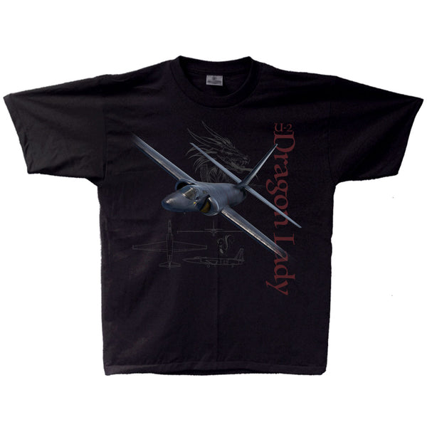 U2 Dragon Lady Adult T-shirt Black