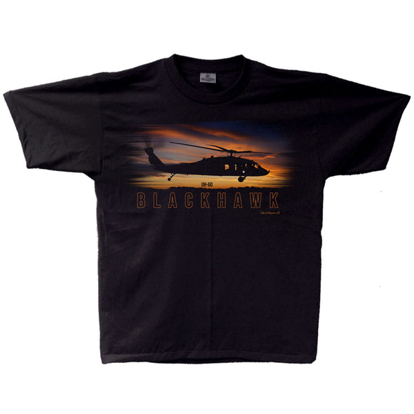 UH-60 Blackhawk Sunset Adult T-shirt